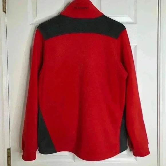 Columbia Red & Grey Fleece Jacket  Size Small - Picture 13 of 15